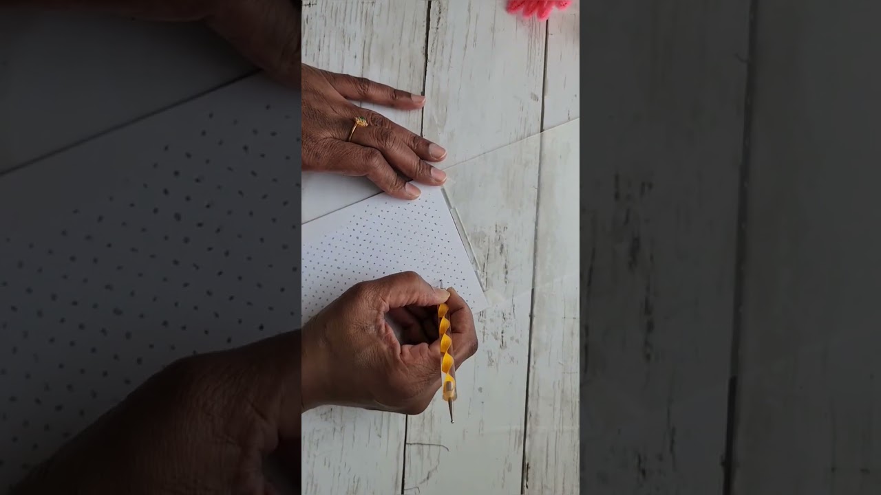 Hand embossing method, DIY embossed greeting card #inshoter  #greetingcard #diy #craft #stencil