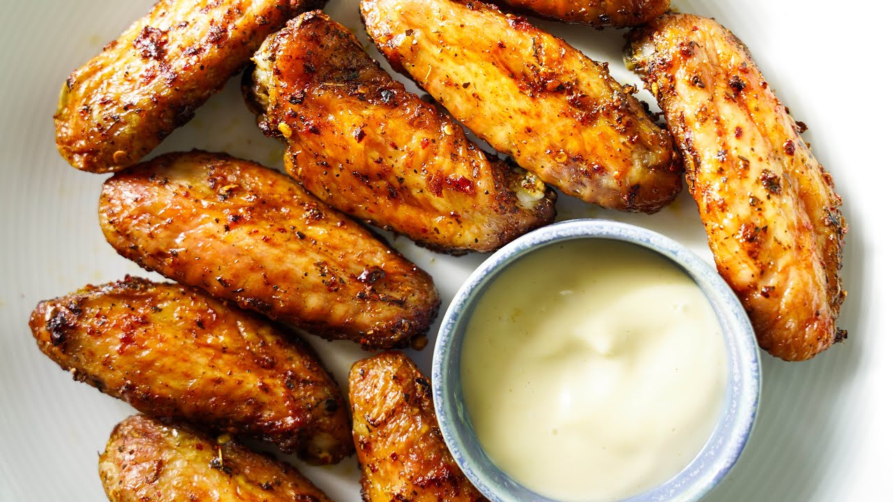 Air Fryer Chicken Wings! No flour, No Oil!