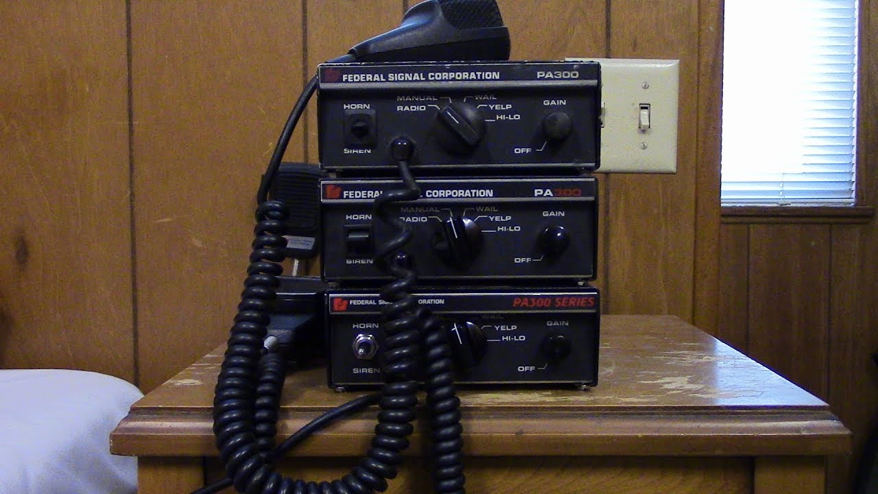 Federal Signal PA300 Demo