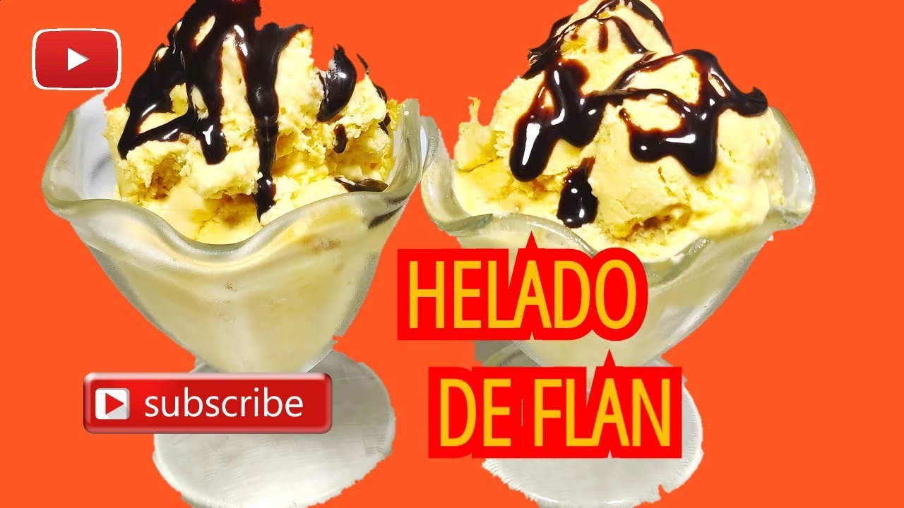 Helado de Flan y dulce de Leche