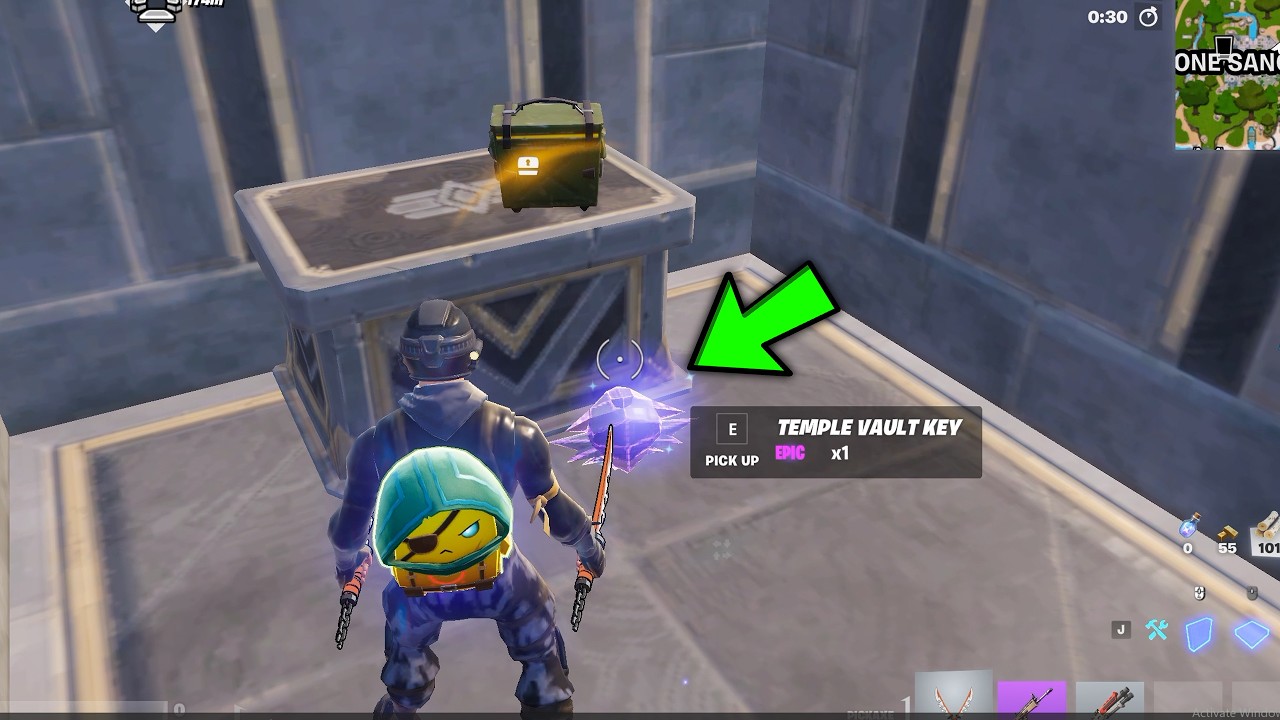 Новый секретный ключ от храмового сейфа в Fortnite 7-й главы 4-го сезона