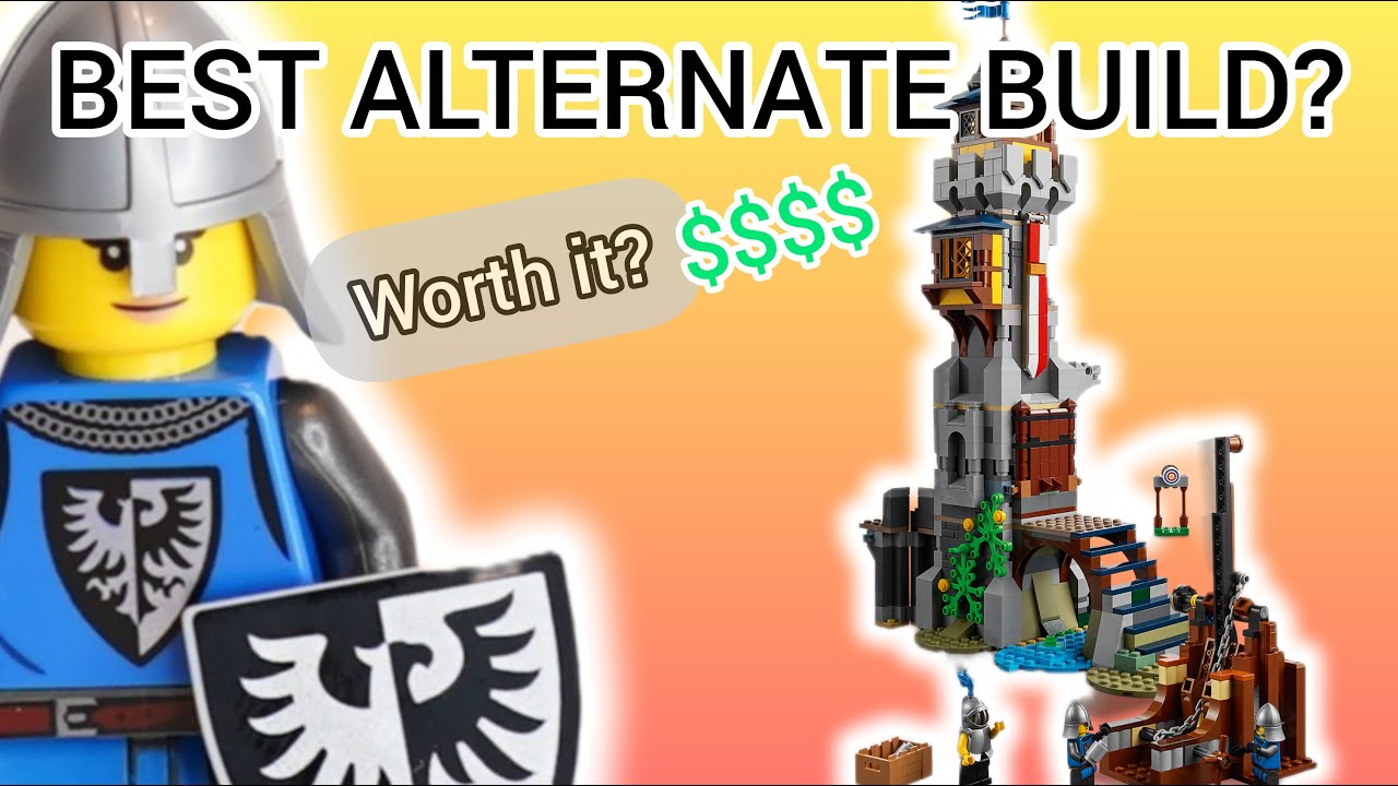 ЛУЧШИЙ АЛЬТЕРНАТИВНЫЙ КОНСТРУКТОР? 🏰 Обзор LEGO 3-в-1 Medieval Castle TOWER (часть 2)