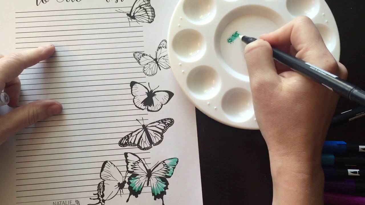 Coloring with Tombow Markers