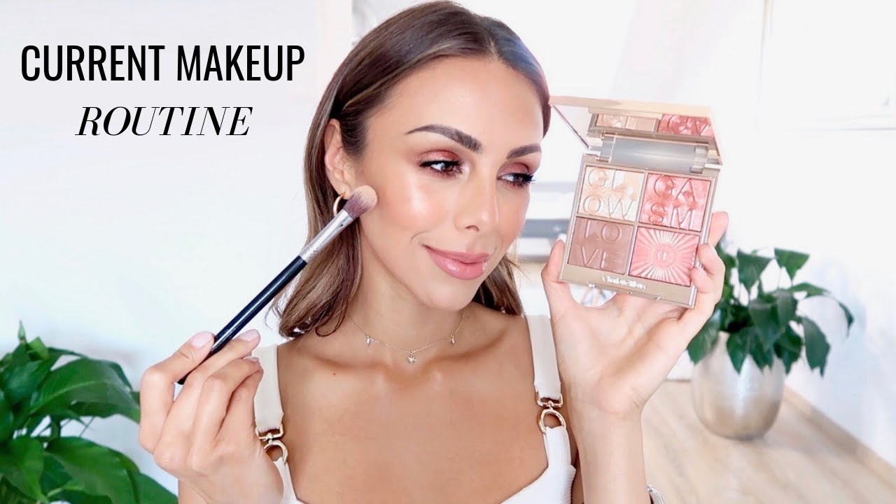 MY CURRENT MAKEUP ROUTINE & FAVORITES | Annie Jaffrey
