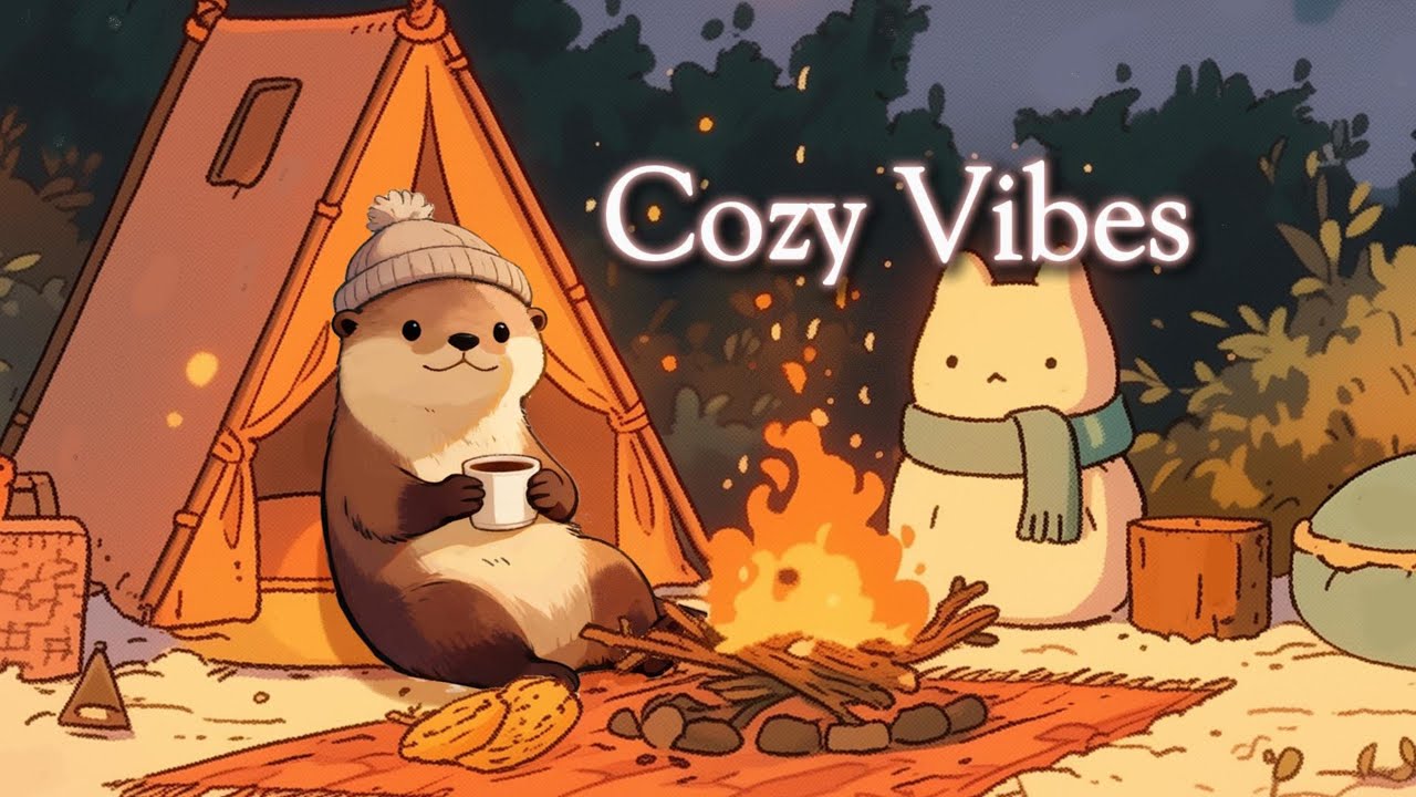 Campfire & Cozy Vibes🔥☕Cozy Lofi to Relax & Unwind #lofihiphop  #chillmusic #coffeemusic #studymusic