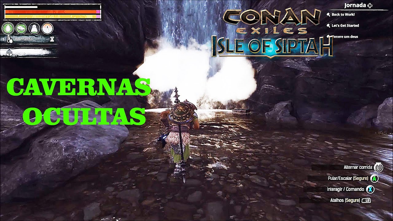 Conan Exiles Siptah + Duas cavernas secretas, e uma delas para se esconder