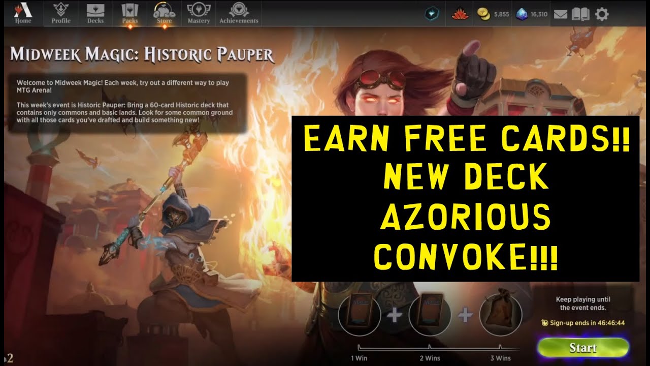 Mid Week Magic - Historic Pauper - Lorwyn Eclipsed| MTG Arena | MWM Bo1 ECL