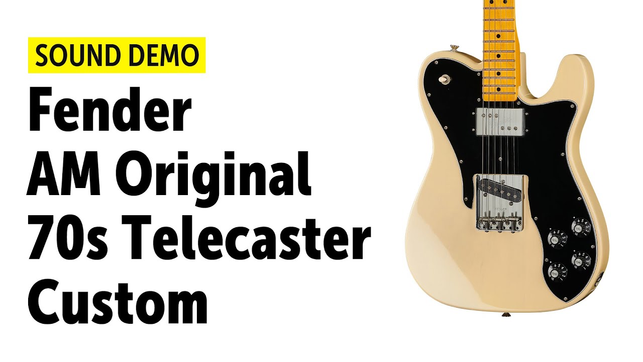 Fender American Original 70s Telecaster Custom - Sound Demo (no talking)