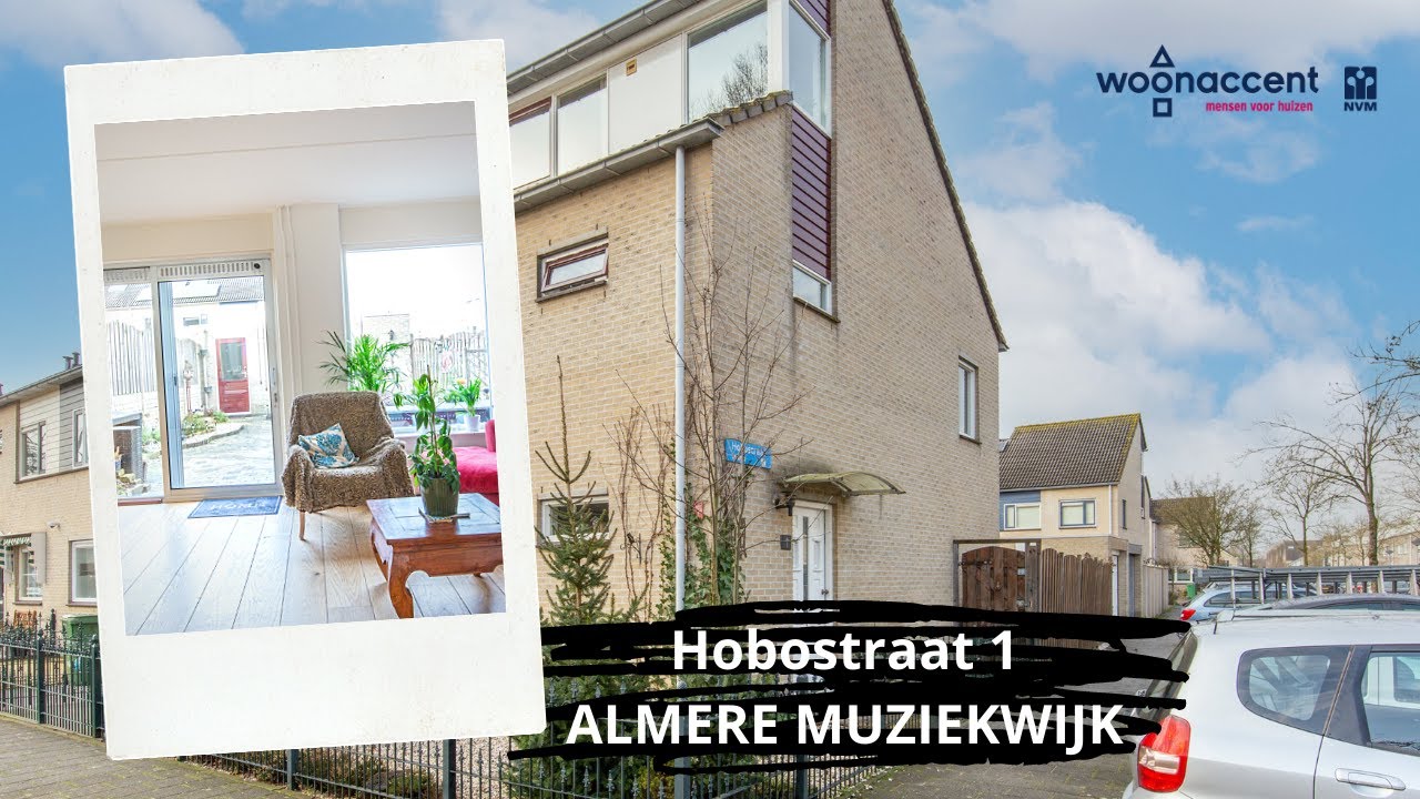 Hobostraat 1 / Hoekwoning/ Woonaccent Makelaars Almere