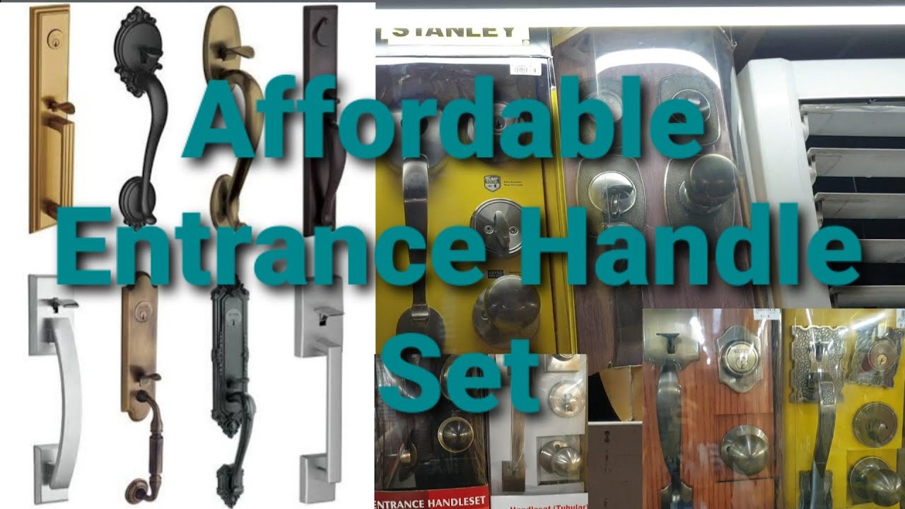 AFFORDABLE ENTRANCE HANDLE SET in Citi HARDWARE. (Main Entrance Door Knob w/ Handle)