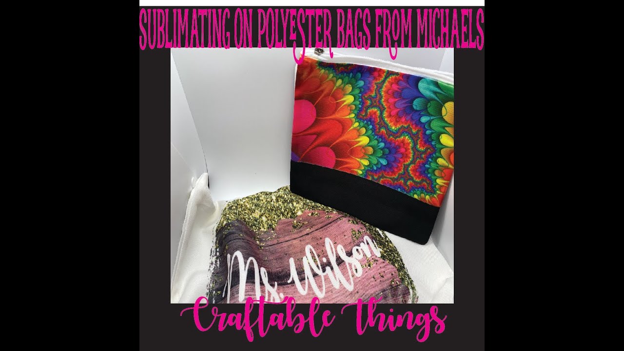 Sublimation on Polyester Tote/Hand bags from Michaels - Sublimation Printing