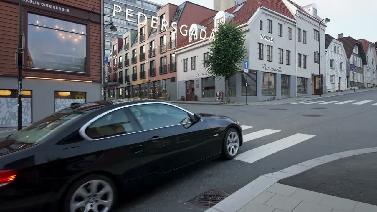 Walking the Streets of Stavanger City Centre | Early Summer Morning | ASMR Ambient Sounds, No People