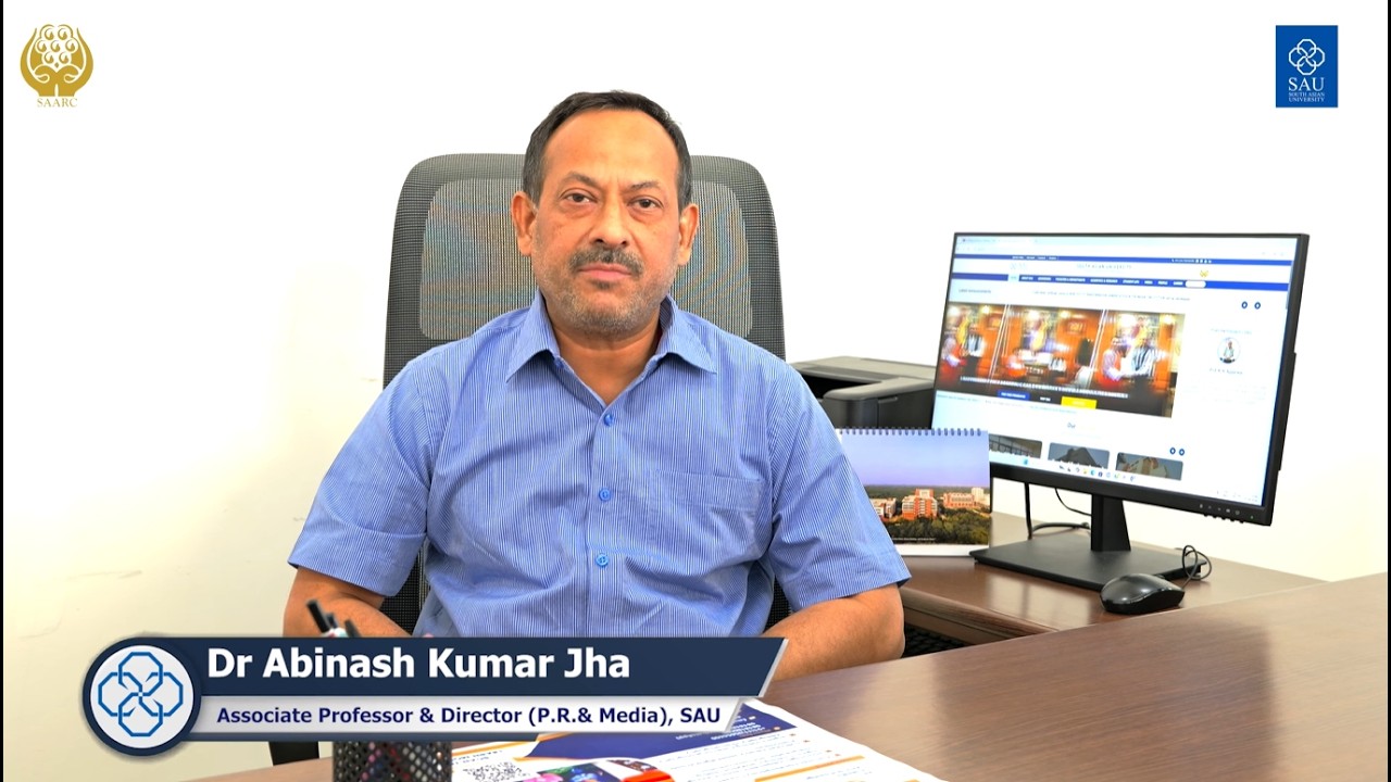 South Asian University&rsquo;s Vision for Media Education | Dr. Abinash Jha on New Courses & New Media