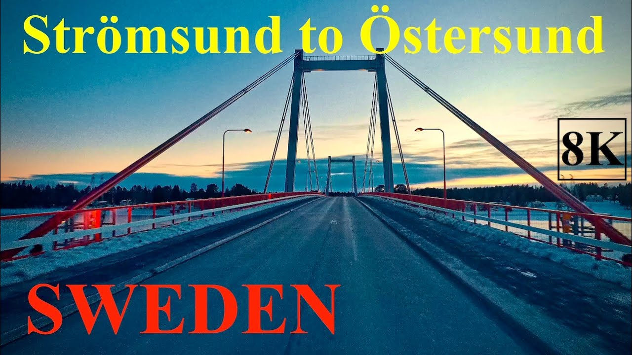 Scenic Drive from Strömsund to Östersund, SWEDEN 🚗🇸🇪