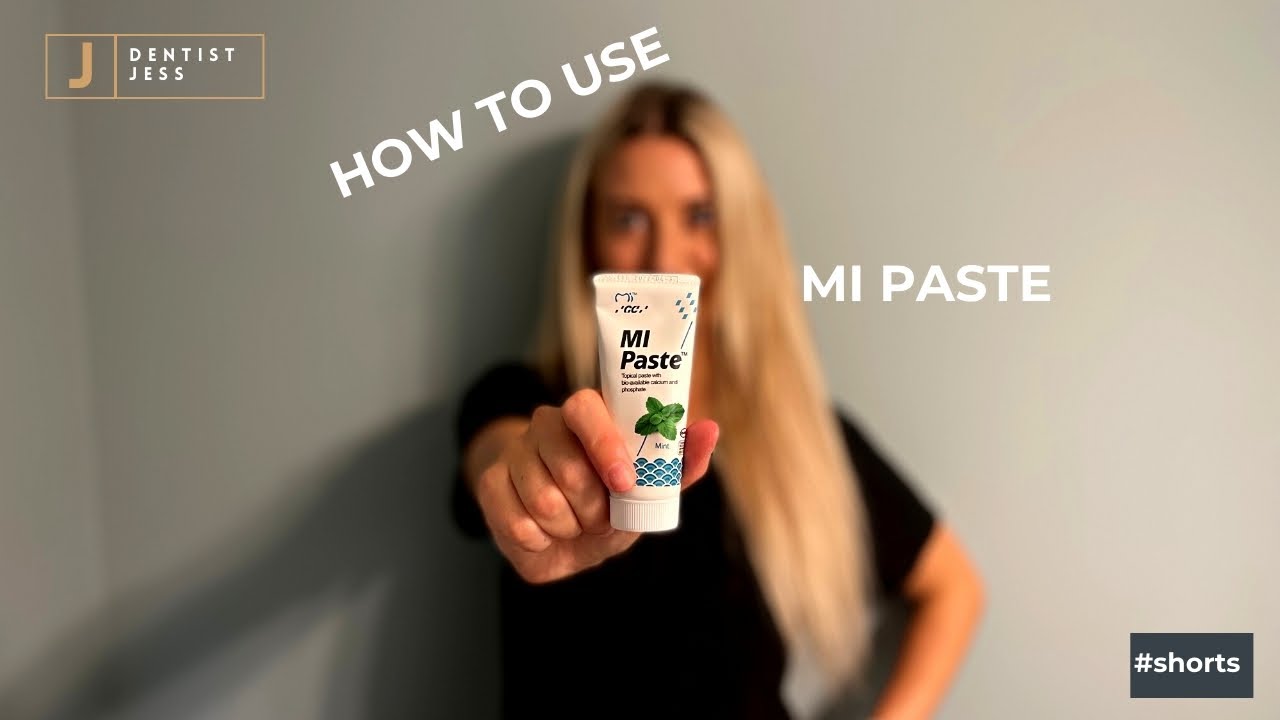 How to use MI PASTE for Sensitive Teeth... #shorts