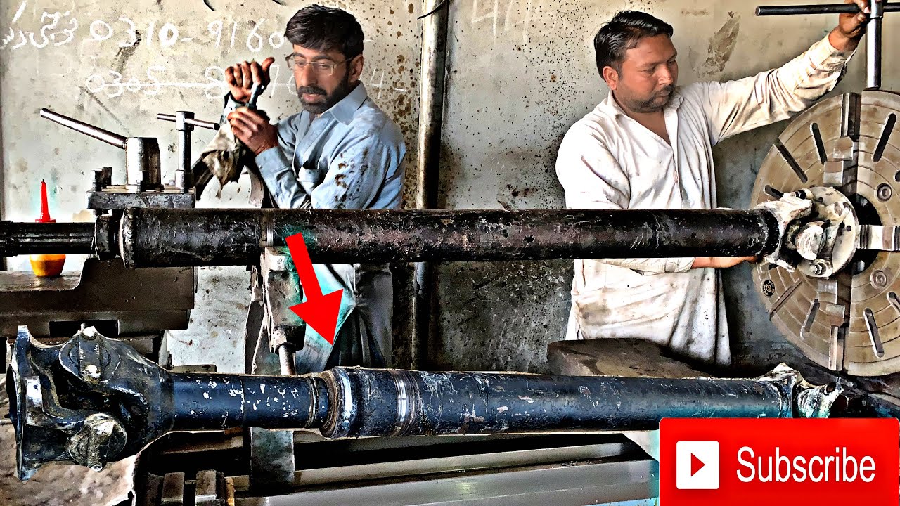 How To Size The Drive Shaft || Drive Shaft Repairing & Strengthening Welding.