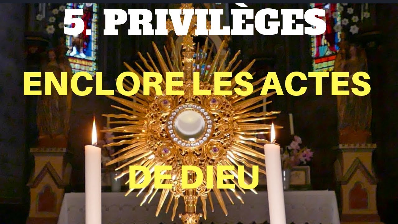 5. PRIVILÈGES, LA DIVINE VOLONTÉ, DEVENIR DÉPOSITAIRE DES ACTES DE DIEU