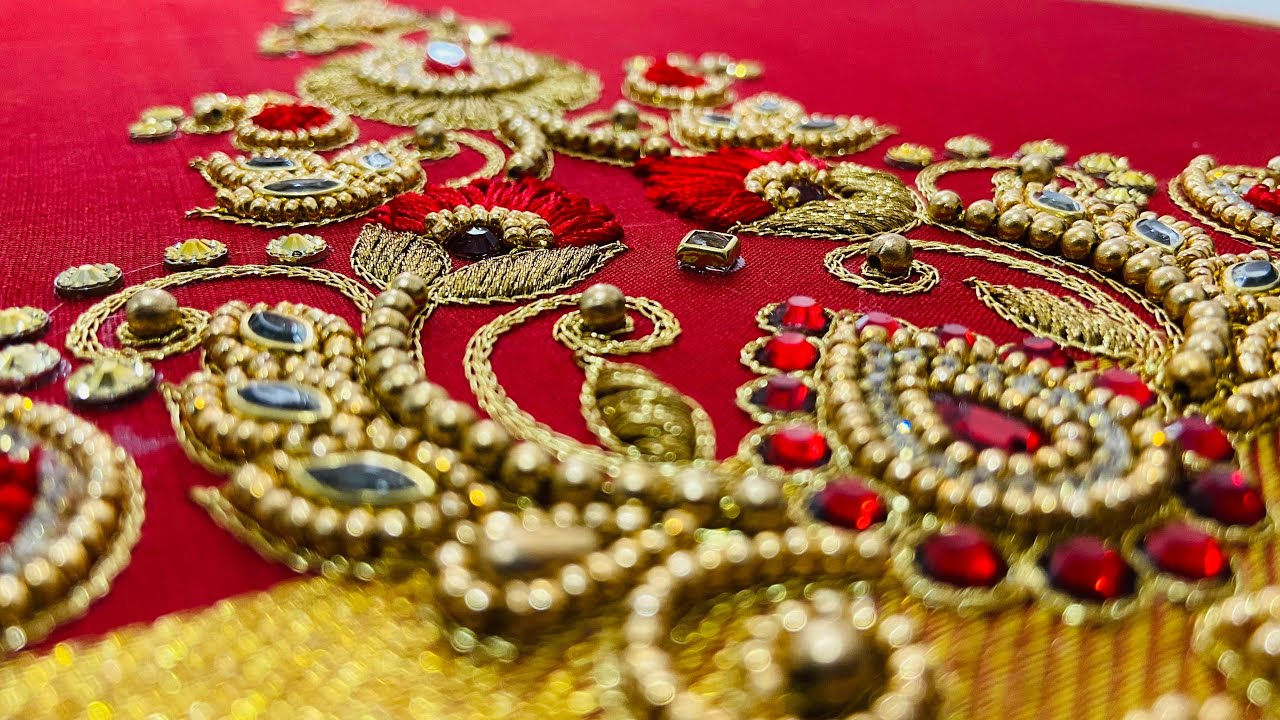 Most beautiful Aari embroidery motifs design// Aari work for beginners