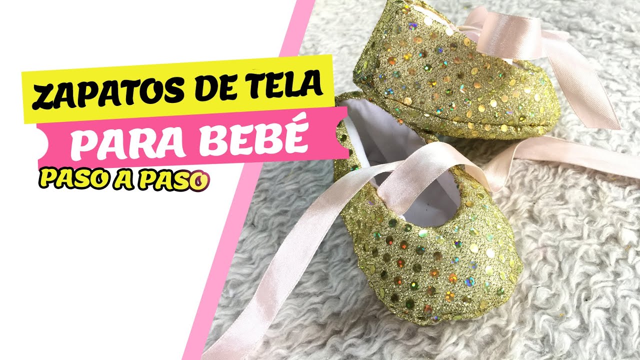 Como hacer zapatos de tela para bebé (PASO A PASO)
