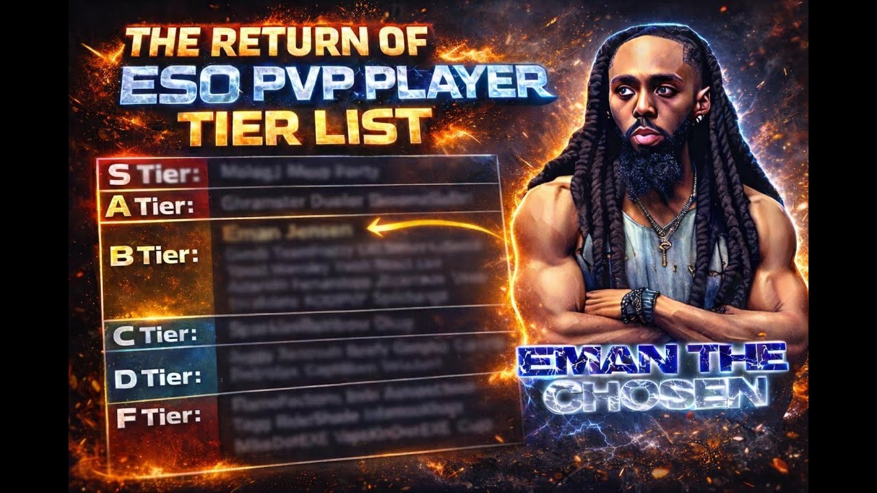ESO PVP: RETURN OF THE CURRENT ESO PVP PLAYER TIER LIST!! PVP LIVESTREAM