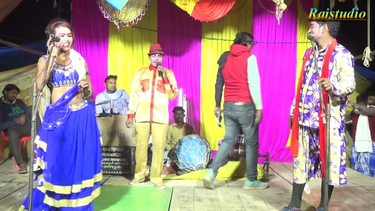Comedy कॉमेडियन ने कहा हमको नीचे वाले हनुमान ने गदा से ठोक ठोक के बनाया है #Rajstudio #Nautanki