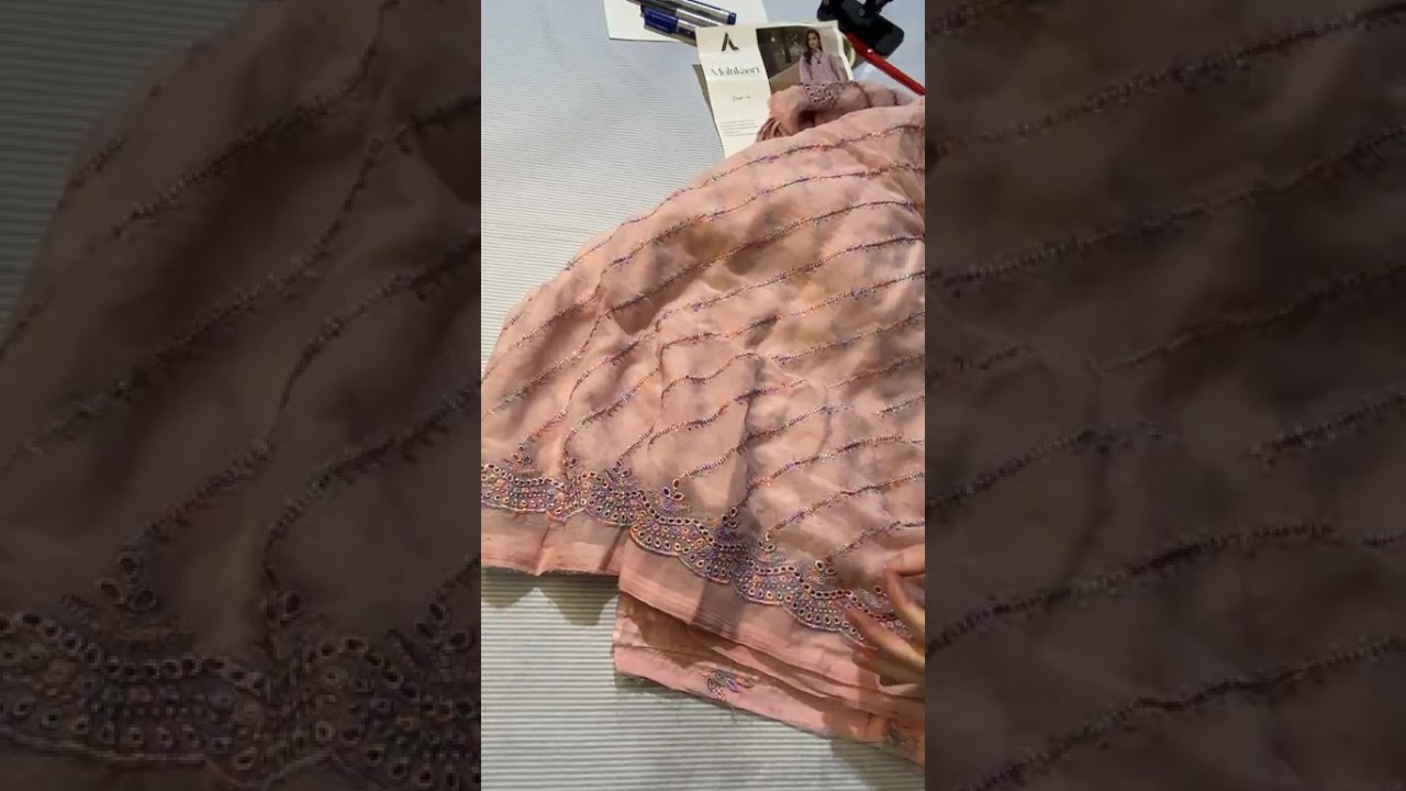 Cross stitch Qalamkar Charizma Adan libas  Pulkari Farasha 03141810217#fashion#viralvideos#youtube