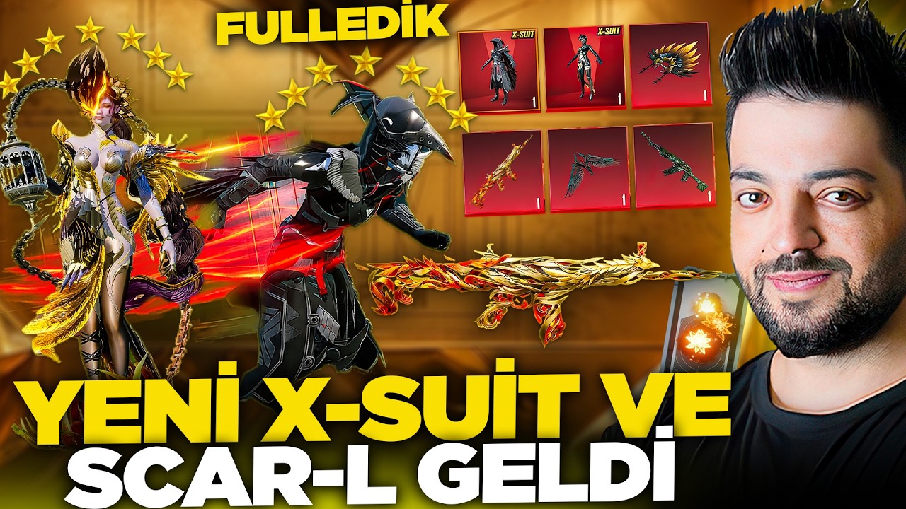 YENİ X-SUİT VE SCAR-L GELDİ !! EFSANE EFEKTLİ KUZGUN GERİ D&Ouml;ND&Uuml; FULLEDİK PUBG Mobile