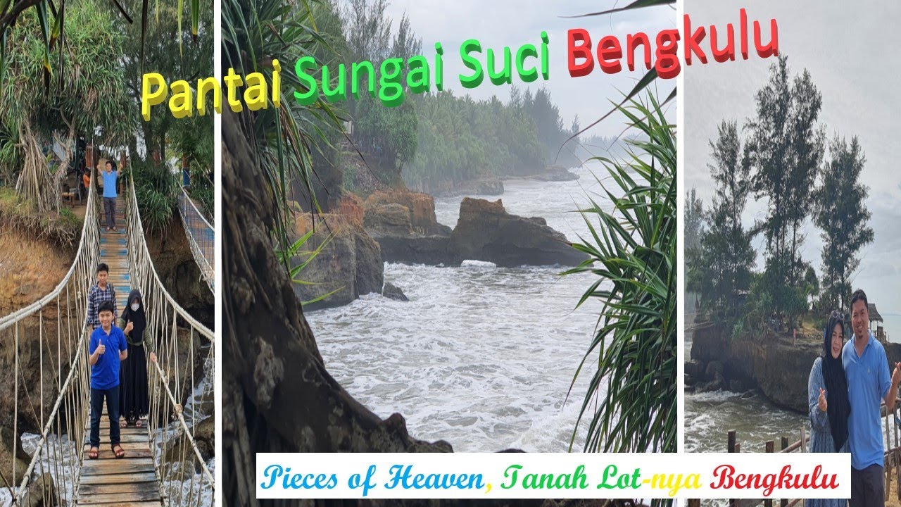 Pantai Sungai Suci BENGKULU, Sensasi Deburan Ombak & SUNSET di Tanah Lot-nya Bengkulu