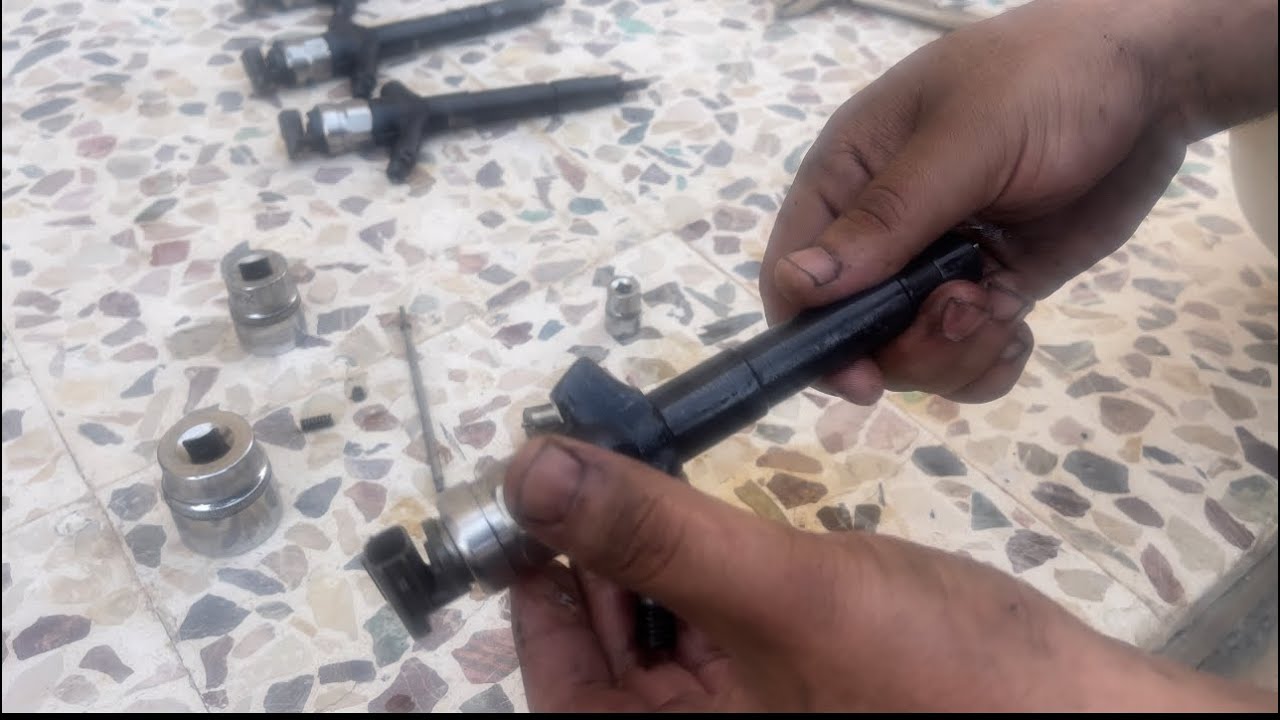 فك وتنظيف بخاخات الديزل وبرمجتها بواسطه جهاز الفحص اوتيلTriton 4d56 injectors cleaning,Compensation
