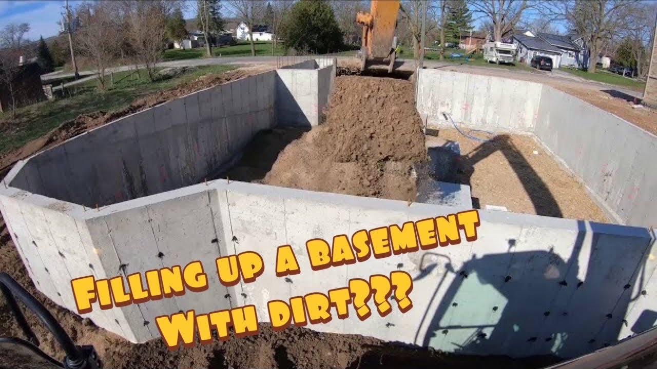 Filling a Basement with Sand!! - Why and how we did this