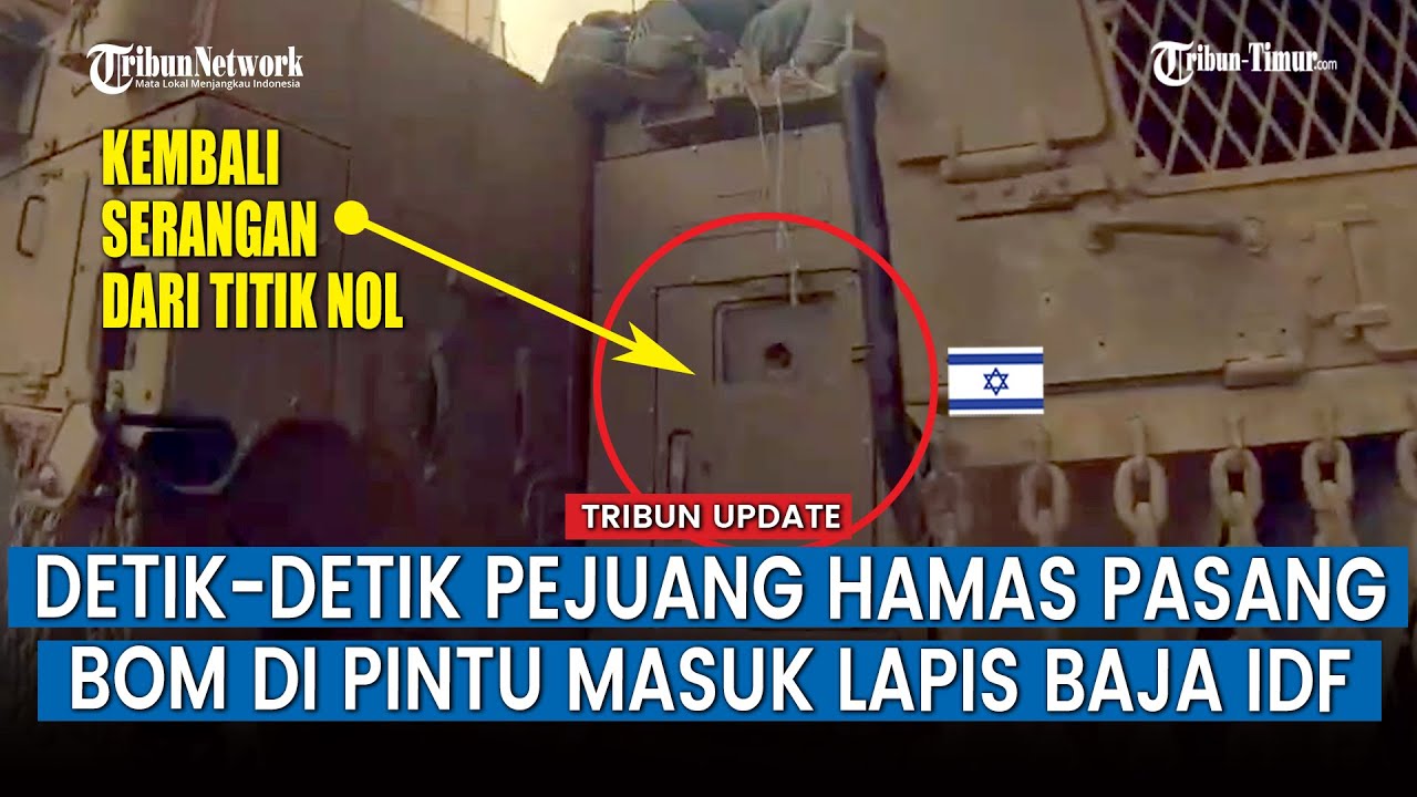 FULL, Peluncur Roket RPG-7B & Bom Hamas Gempur Tank dan Pengangkut Personel Lapis Baja Israel