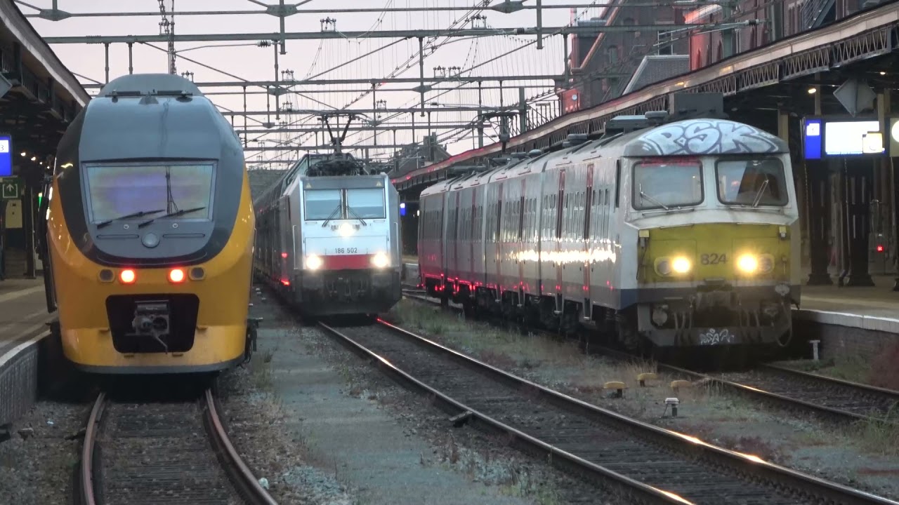 Diverse treinen op Station Roosendaal