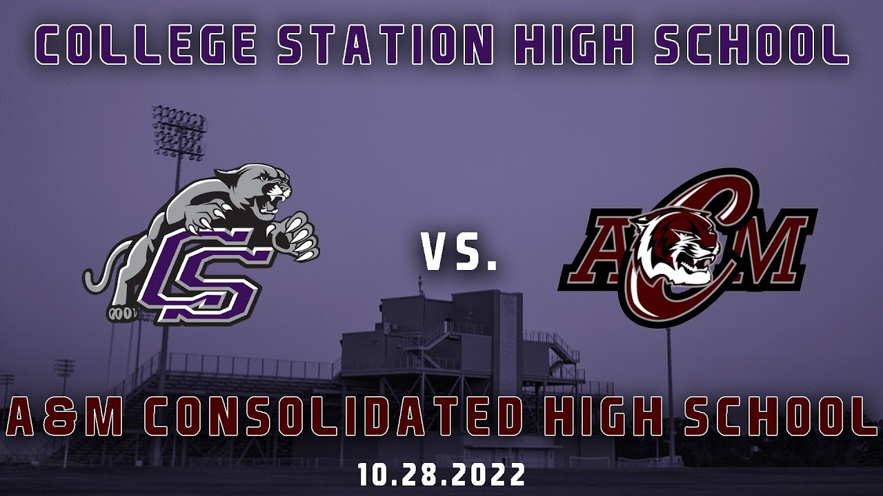 College Station Cougars vs. A&M Consolidated Tigers 10-28-2022 | CROSS TOWN SHOWDOWN
