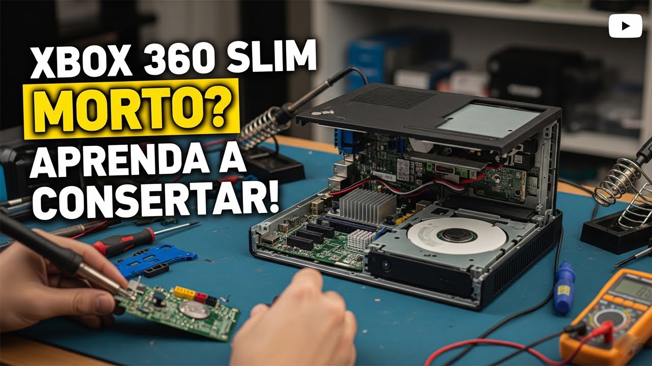 Xbox 360 Slim Não Da Sinal de Vida - Resolvido - Passo a Passo #xbox #360 #videogames #diy #nãoliga