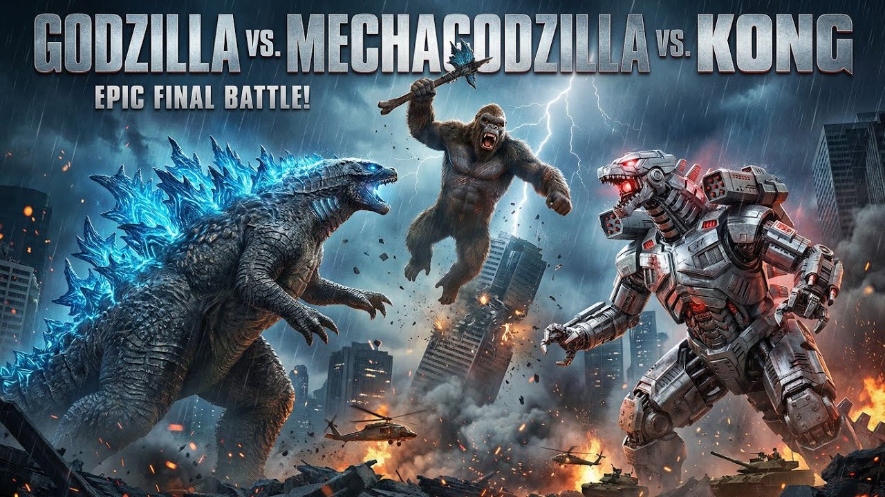 Godzilla vs Mechagodzilla – Birth of Terror | Epic Kaiju War (Full Cinematic Battle)