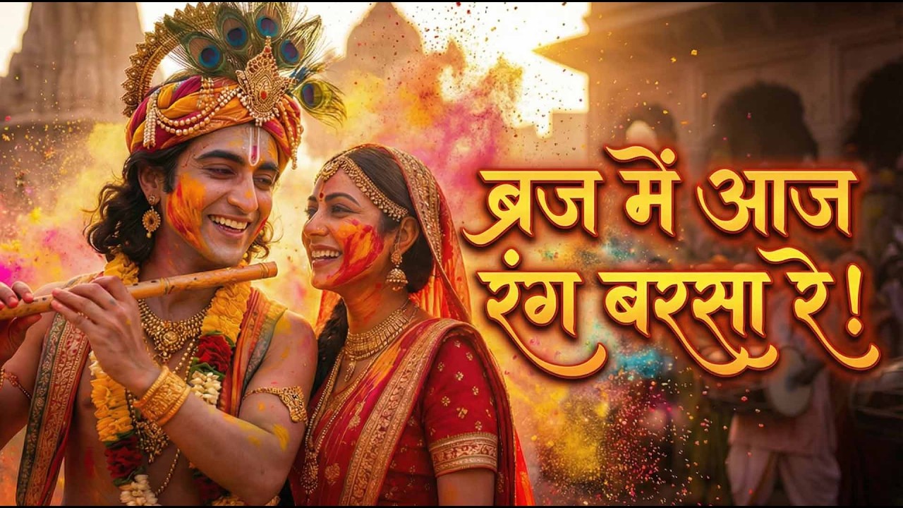 ब्रज में आज रंग बरसा रे | Radha Krishna Holi Song 2026 | Vrindavan Braj Holi Bhajan | Holi Special