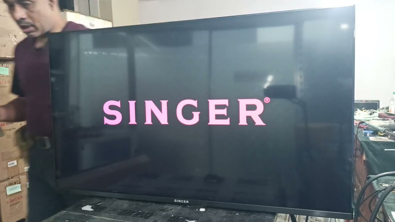 Singer LED TV Model SLE43GA5000TV Google TV Plus Basic TV Installation System