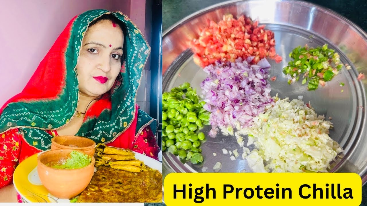 Healthy Protein Breakfast Mix Dal Chilla Recipe //CheesChillaRecipe@Cook with mukesh