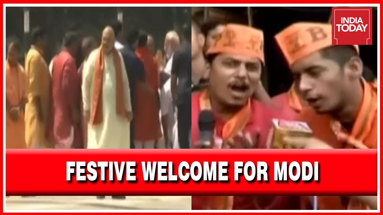 BJP Worker And Supporters Are Set To Welcome Modi With Folklore And Festive Vibes