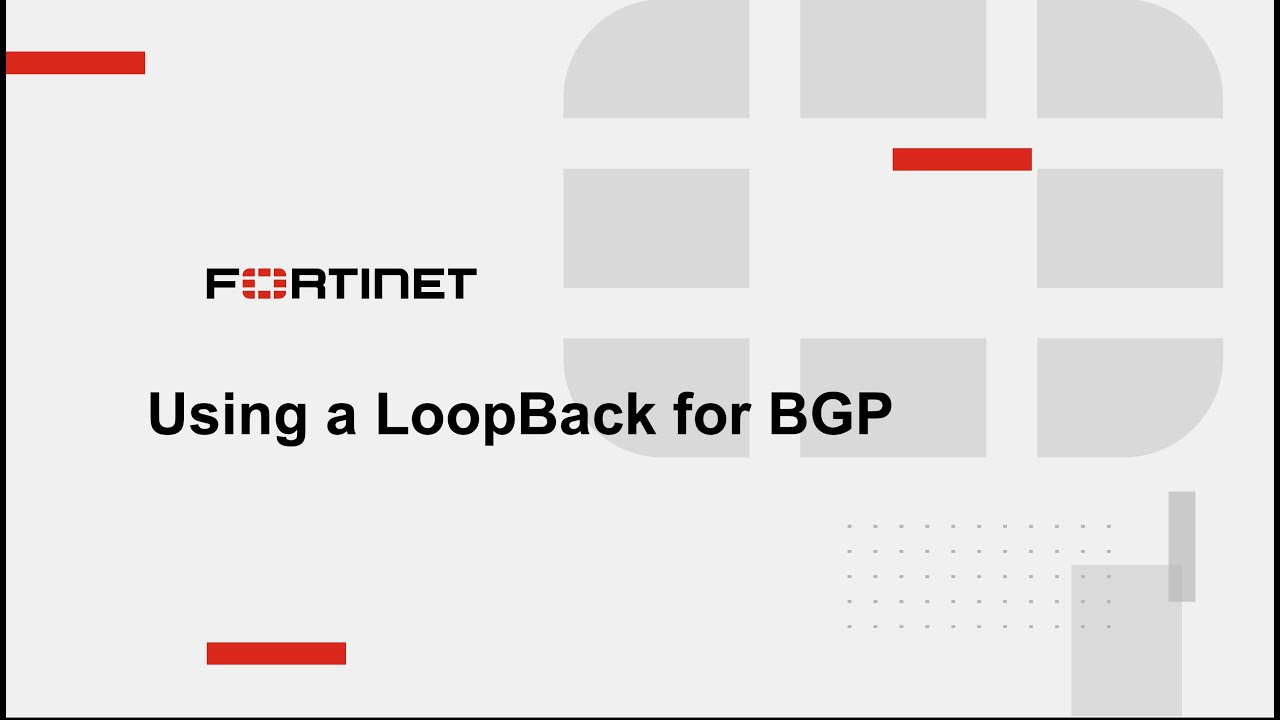 Using a loopback for BGP peering