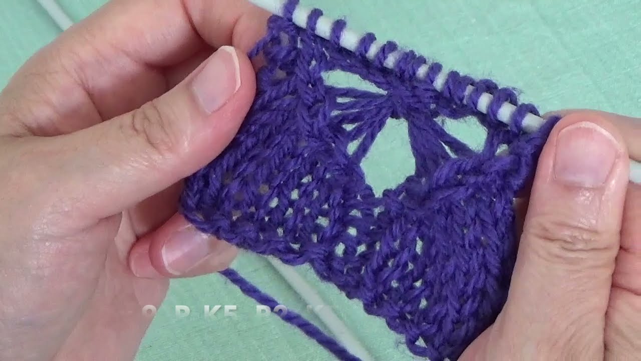 Knit Heart pattern   HD 720p