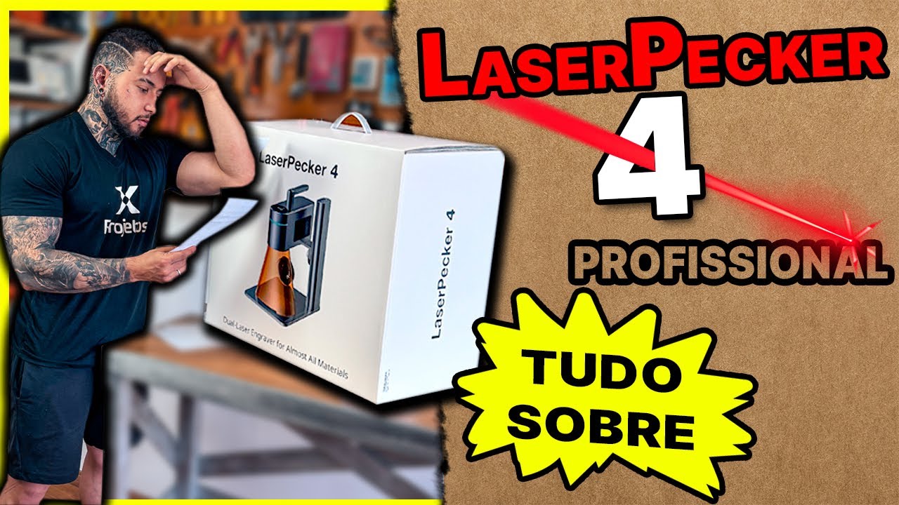 Laser Pecker 4 - INOVADORA, A MAIS COMPLETA!!! Primeira gravadora a laser dupla, todos os materiais!
