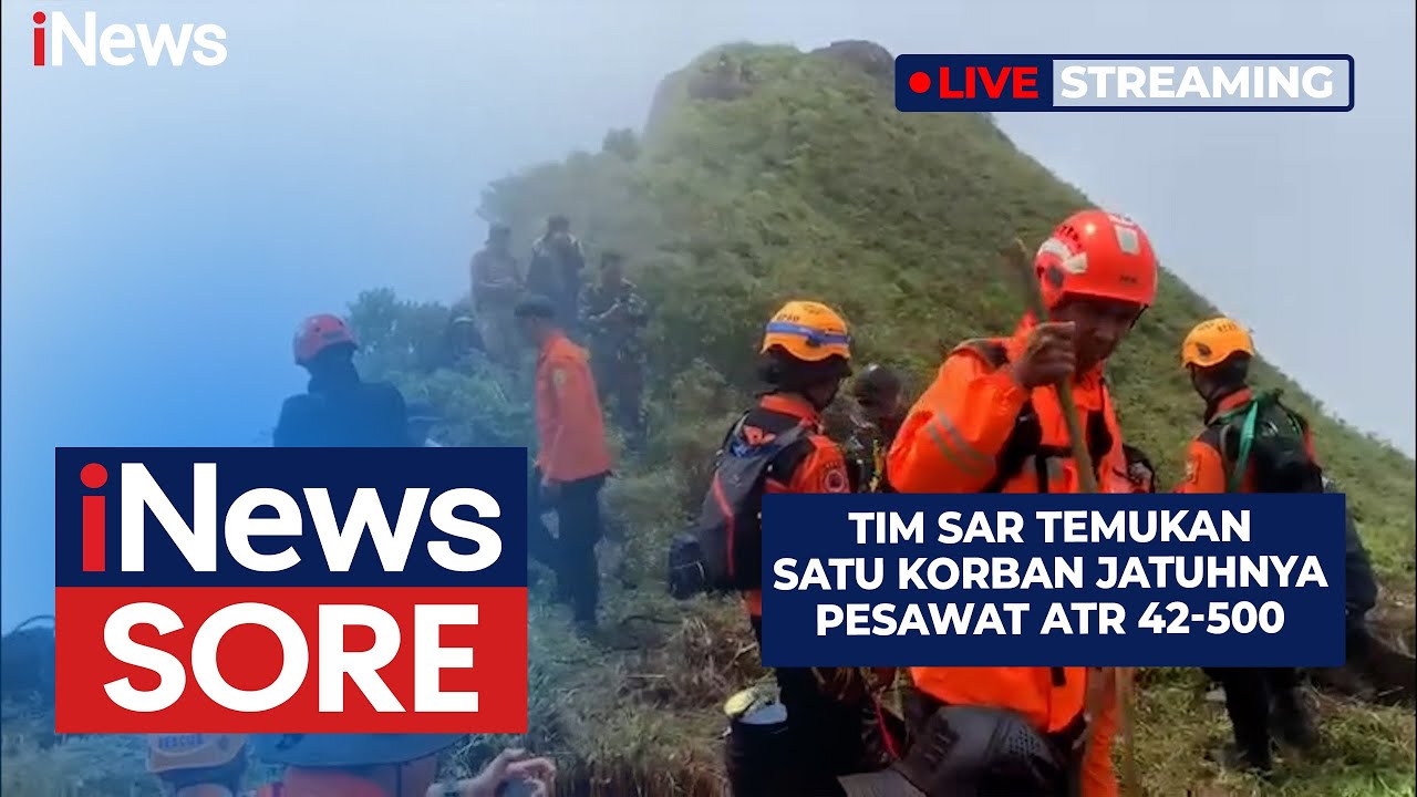 🔴LIVE | Tim SAR Temukan Satu Korban & Serpihan Pesawat ATR 42-500 | iNews Sore 18/01