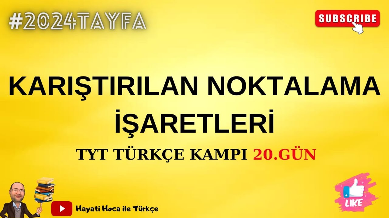 ÖSYM'DE KARIŞTIRILAN NOKTALAMA İŞARETLERİ