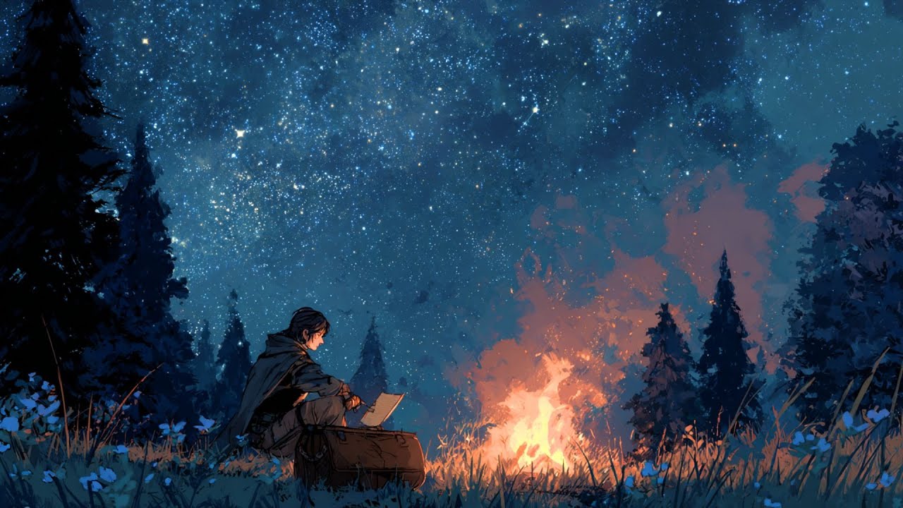 winter campfire - Peaceful Fantasy Music for Study & Reading