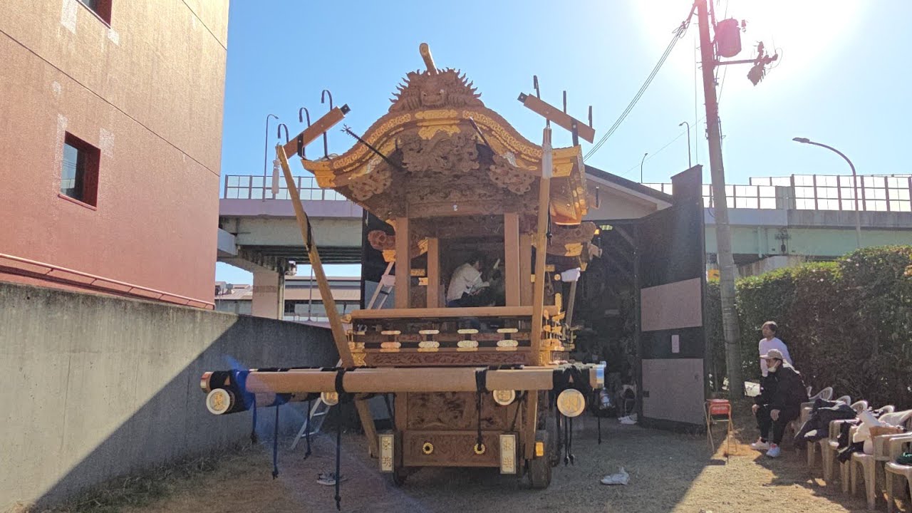 令和8年  東明 だんじり  新年小屋開き   鳴り物  (1回目)