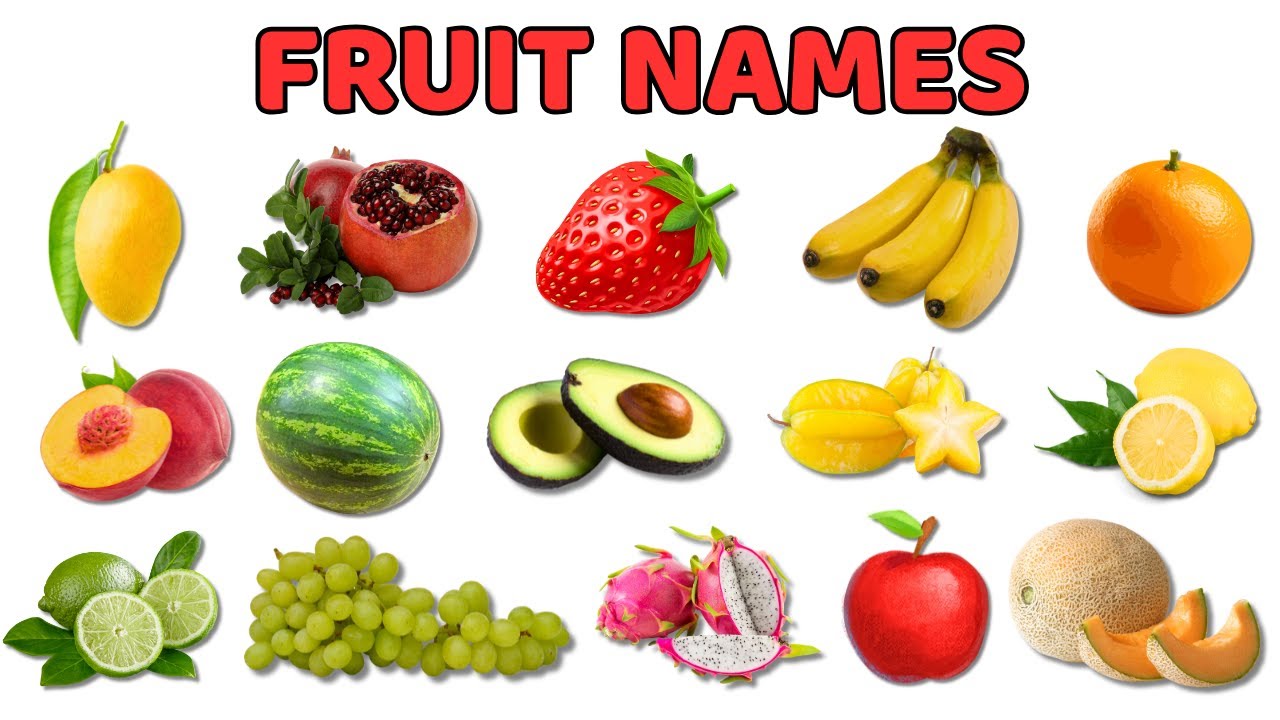 Fruits Vocabulary for Kids | Learn 25 Delicious Fruits with Fun Facts and Pictures #vocabulary