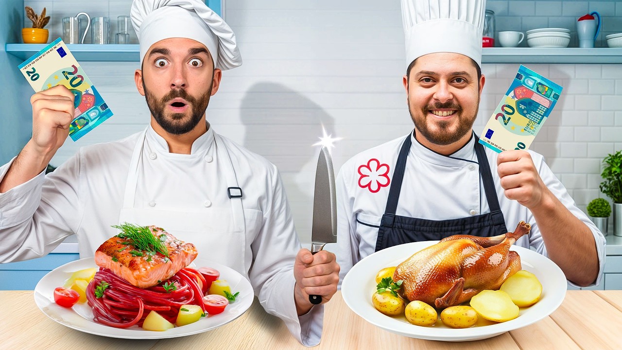 20&euro; A TESTA: chi cucina il MEN&Ugrave; MIGLIORE?! vs Chef STELLATO