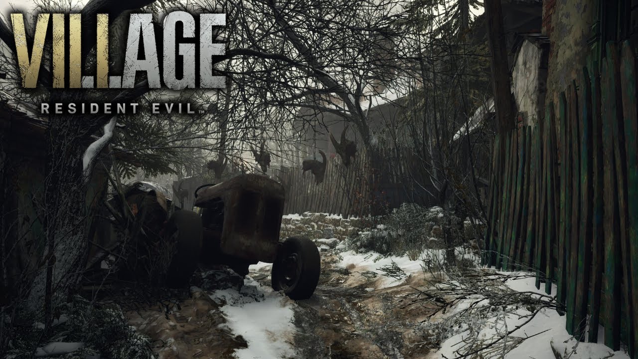 Abandoned Village Path | Creaking Metal | Resident Evil Village Ambience 🎧