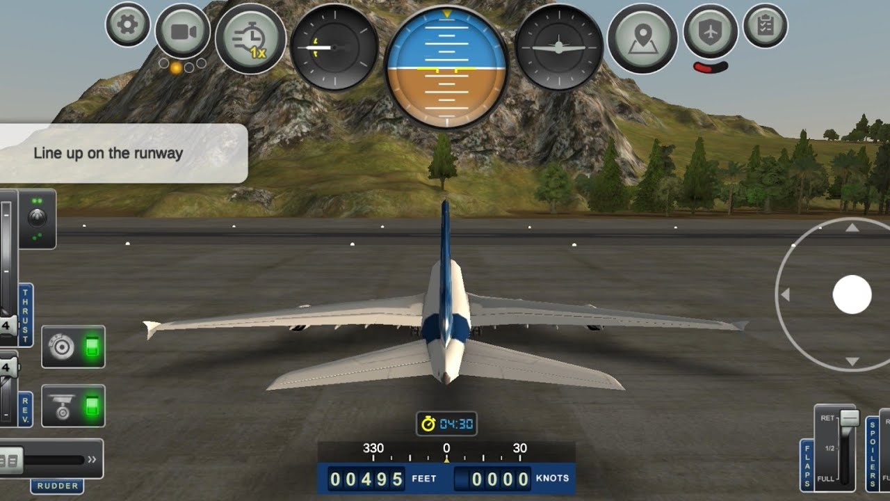 Jumbo Jet Flight Simulator - Airbus A380 Mission 2 To & Fro On Clock #flightsimulator #airbus #a380